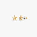 Nova Pointed Star Stud Earrings 14k Gold Plated Simple Daily Style