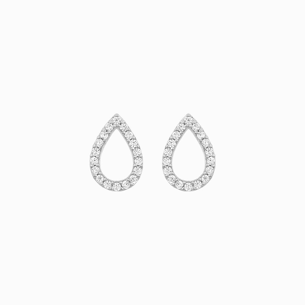 Livia Teardrop Crystal Stud Earrings 14k Gold Plated Elevated Style