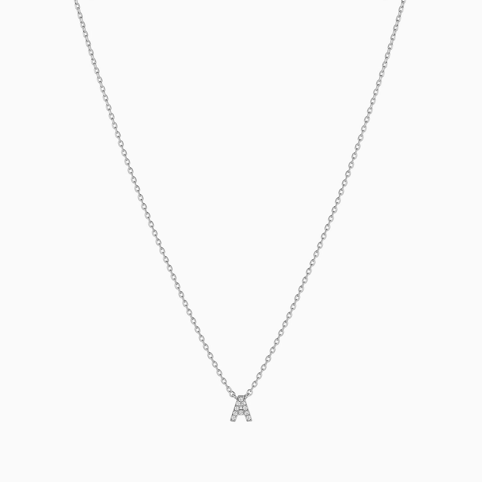 Signature Crystal Initial Necklace 14k Gold Plated Effortless Style