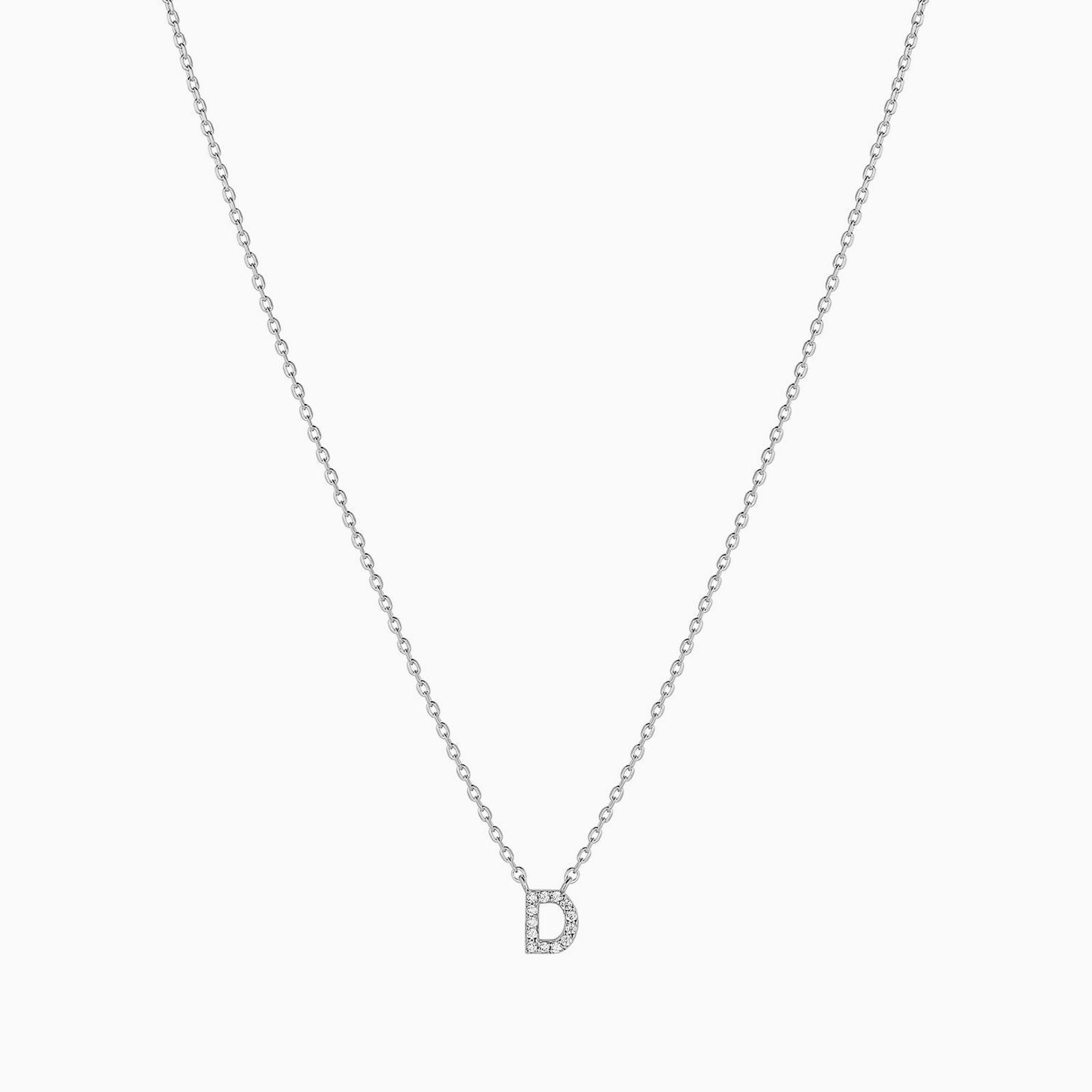 Signature Crystal Initial Necklace 14k Gold Plated Effortless Style