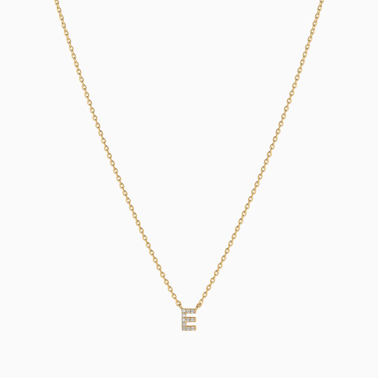 Signature Crystal Initial Necklace 14k Gold Plated Effortless Style