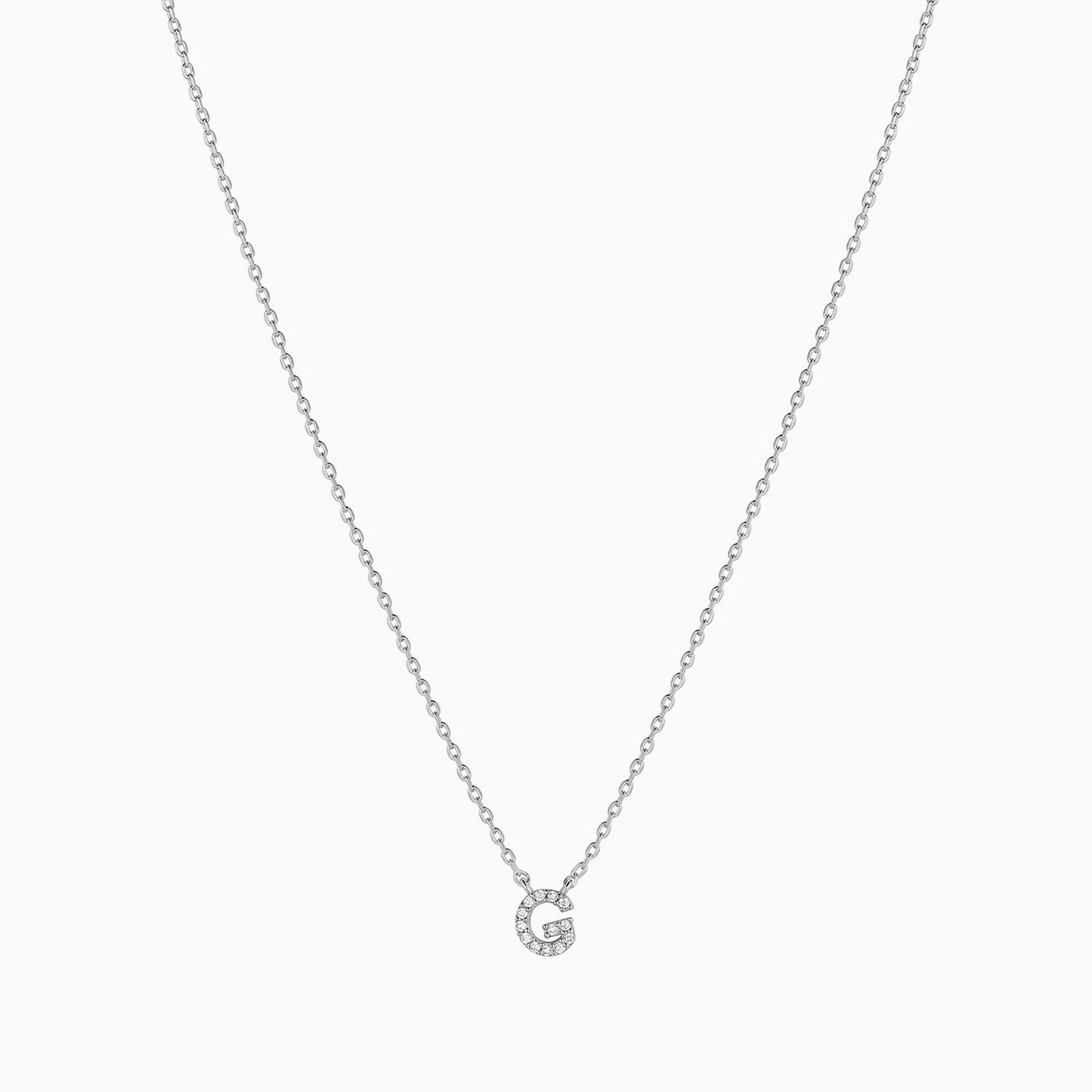 Signature Crystal Initial Necklace 14k Gold Plated Effortless Style