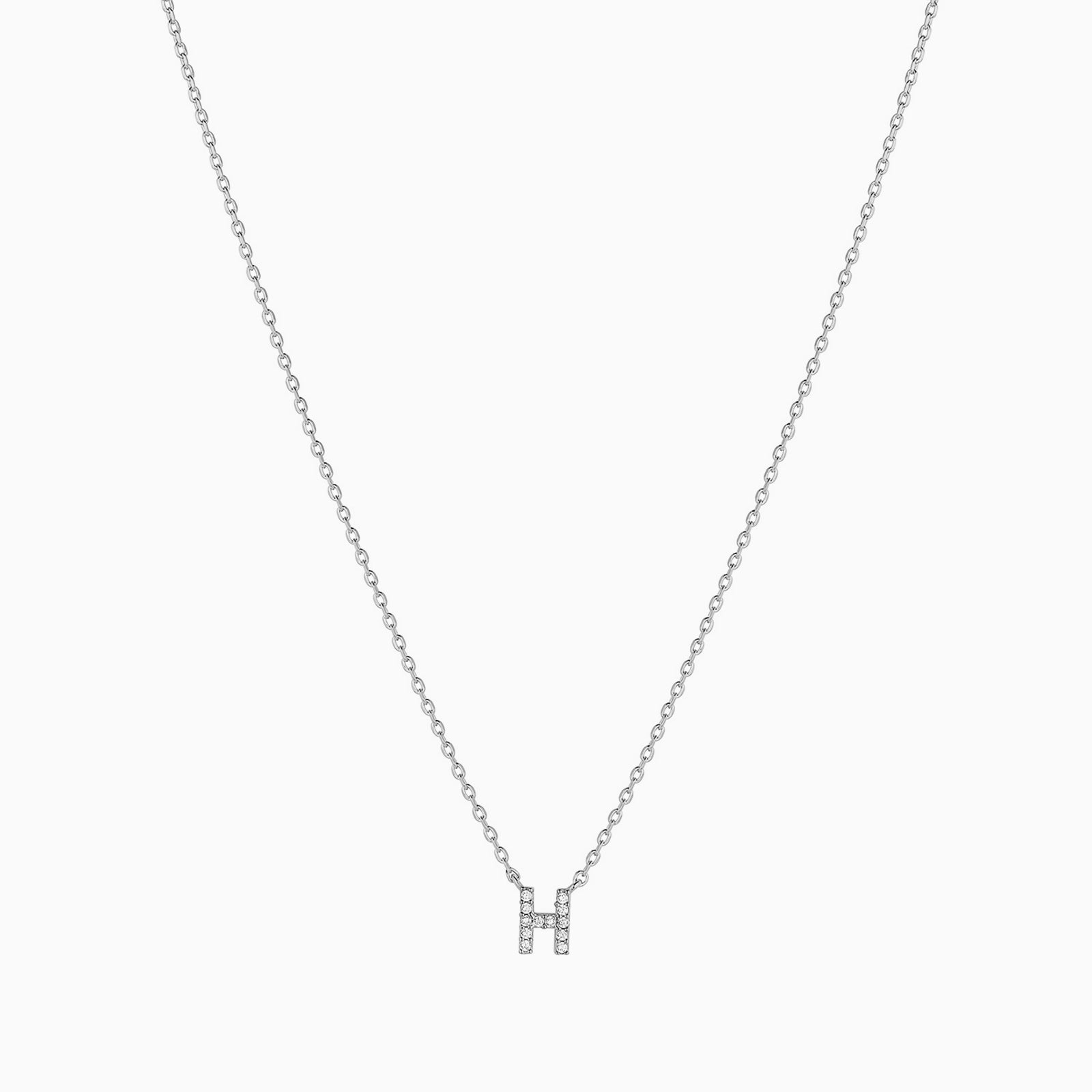 Signature Crystal Initial Necklace 14k Gold Plated Effortless Style