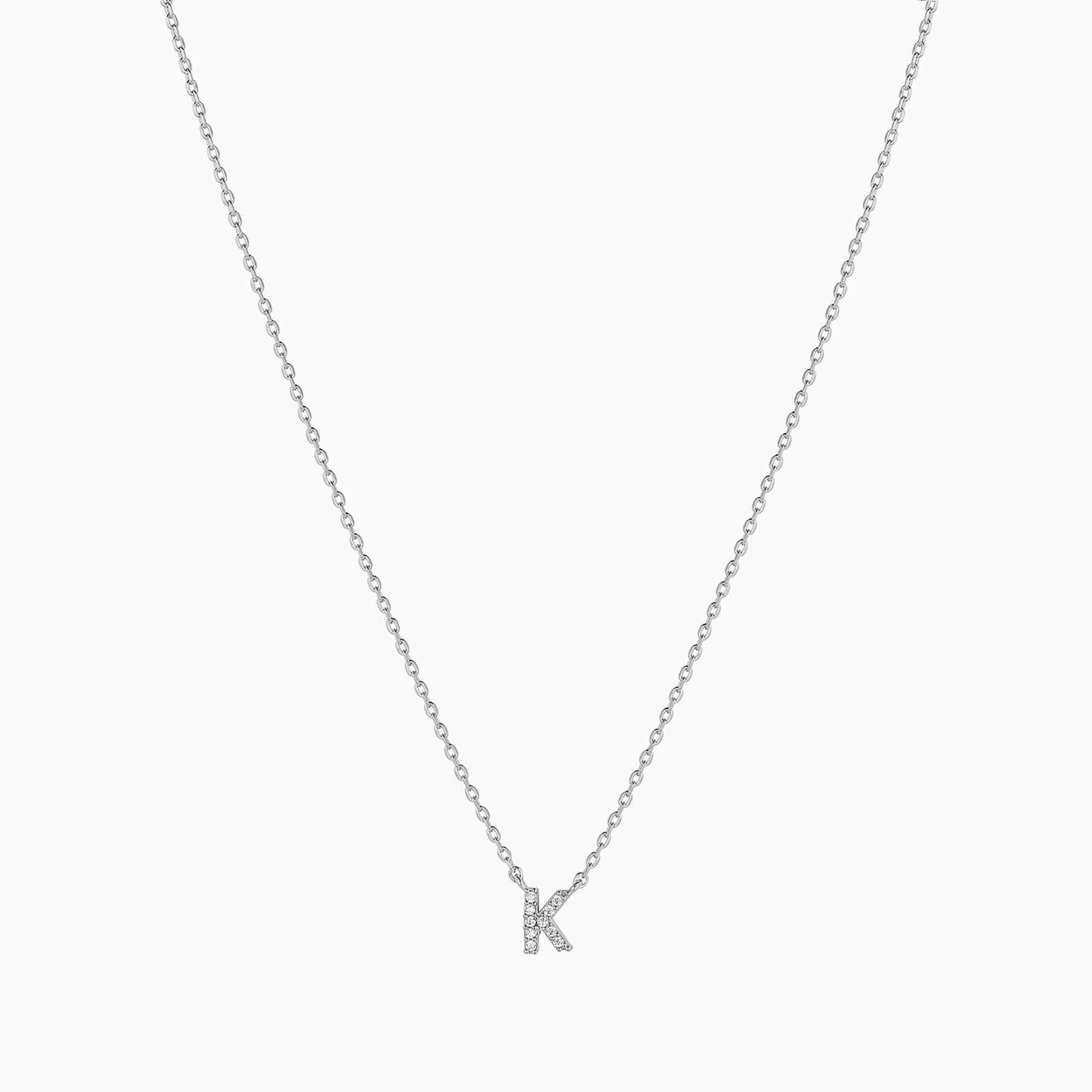 Signature Crystal Initial Necklace 14k Gold Plated Effortless Style