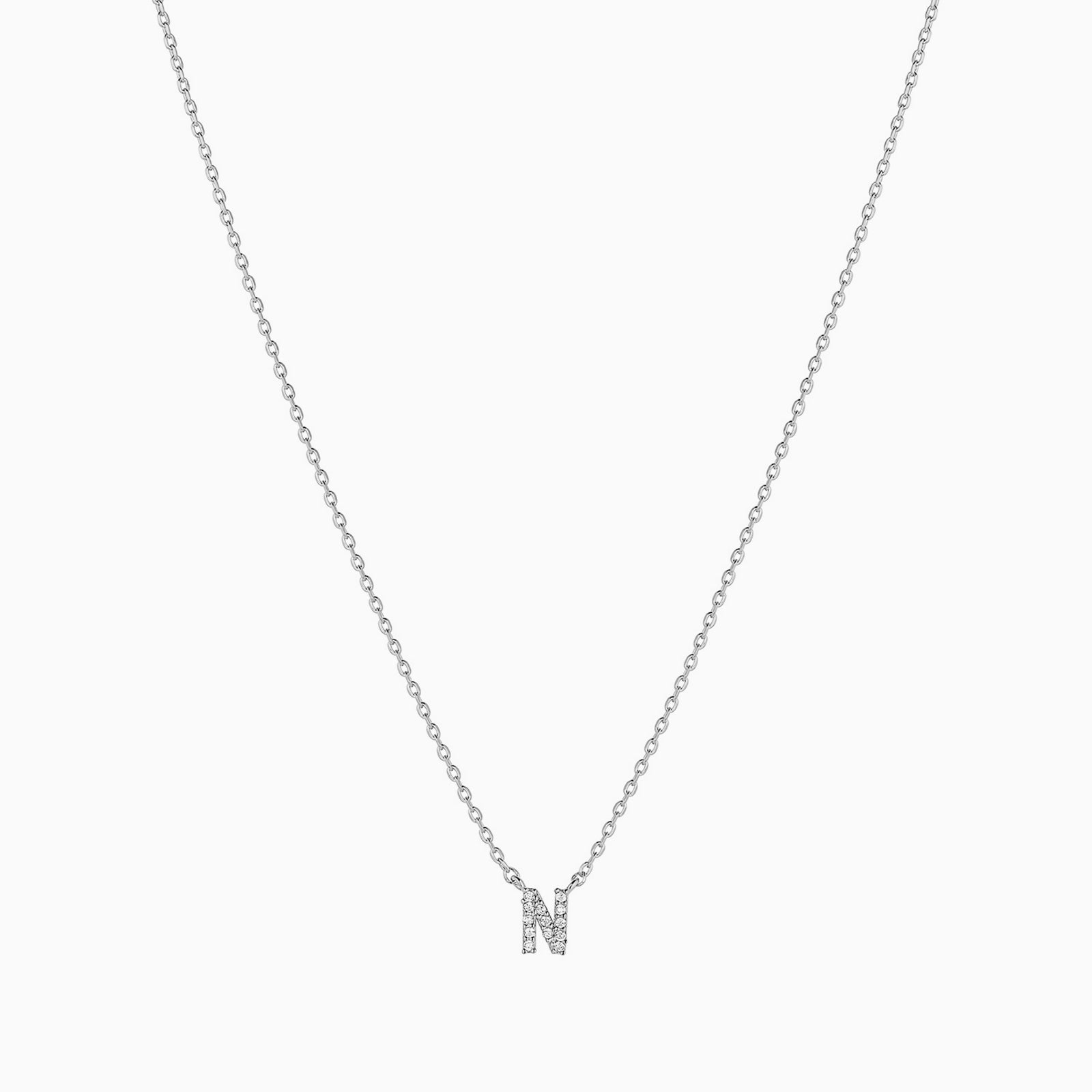 Signature Crystal Initial Necklace 14k Gold Plated Effortless Style