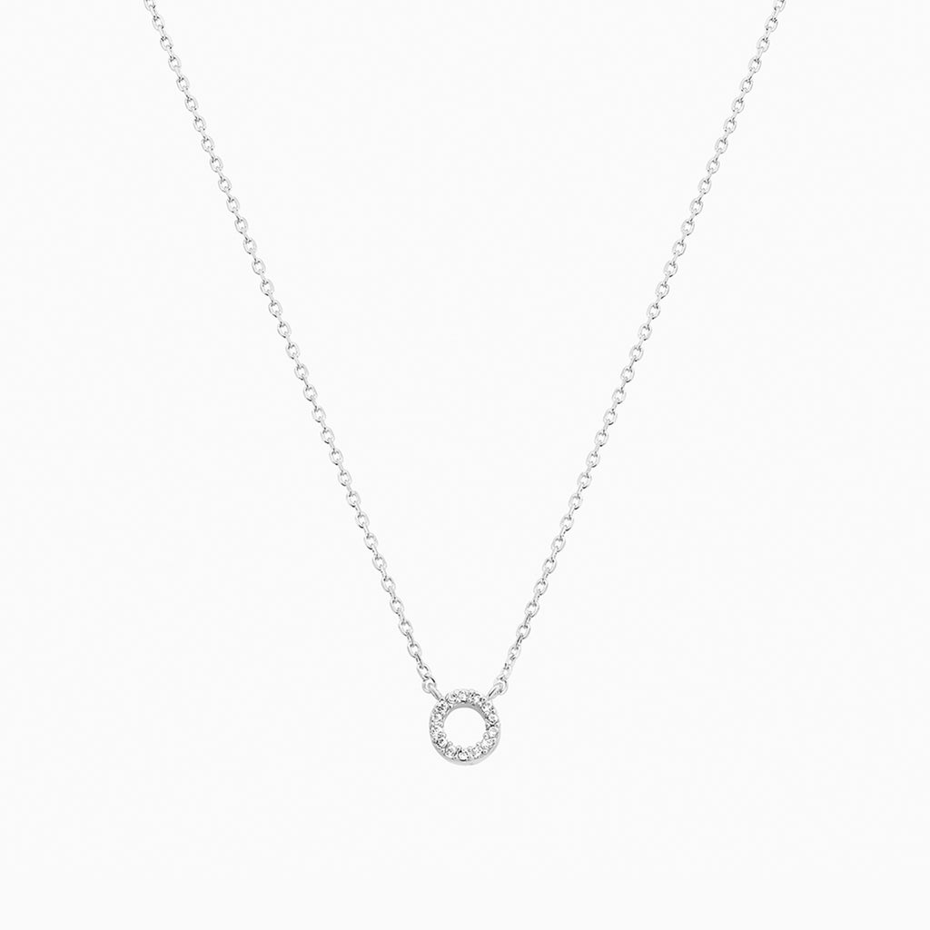 Signature Crystal Initial Necklace 14k Gold Plated Effortless Style