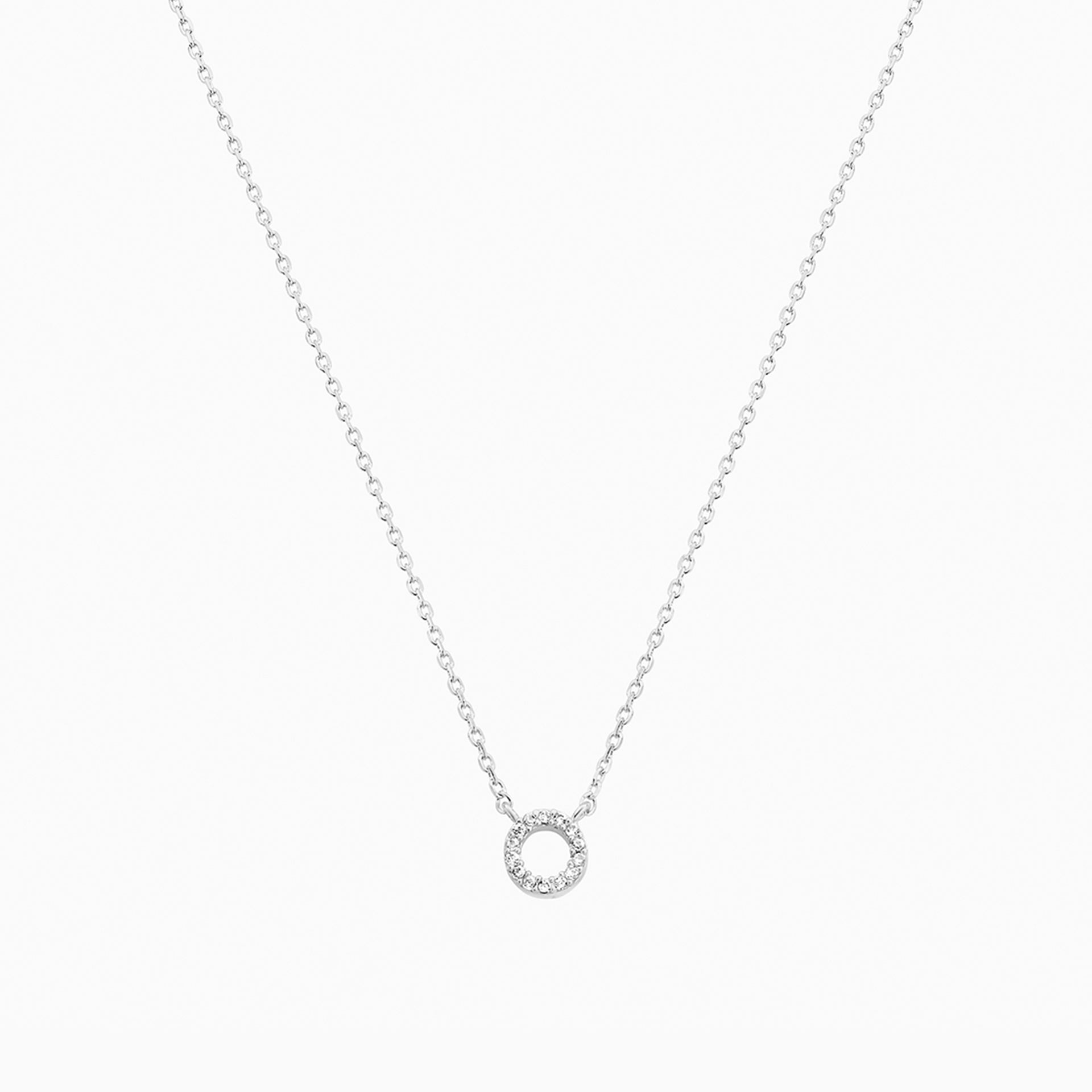 Signature Crystal Initial Necklace 14k Gold Plated Effortless Style