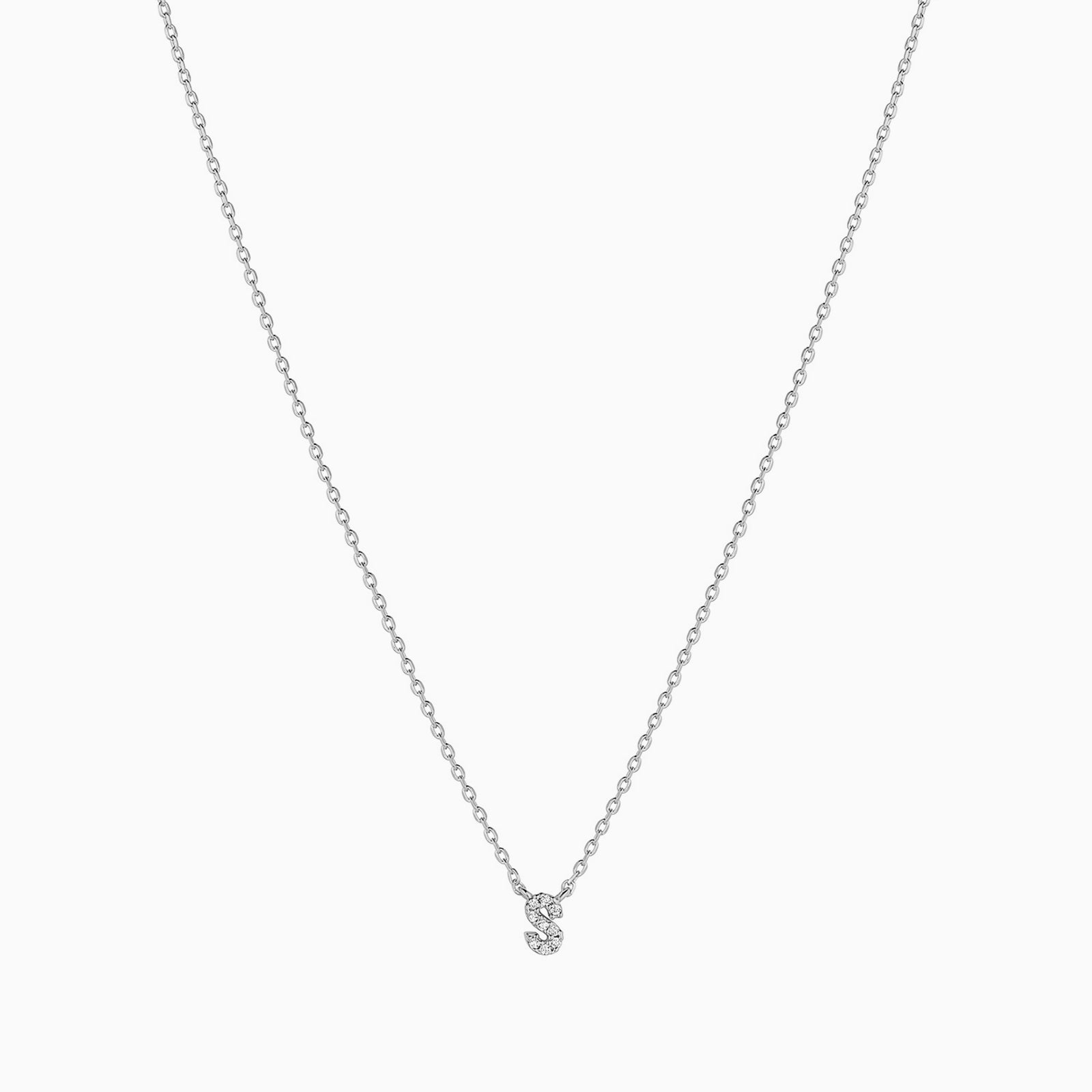 Signature Crystal Initial Necklace 14k Gold Plated Effortless Style