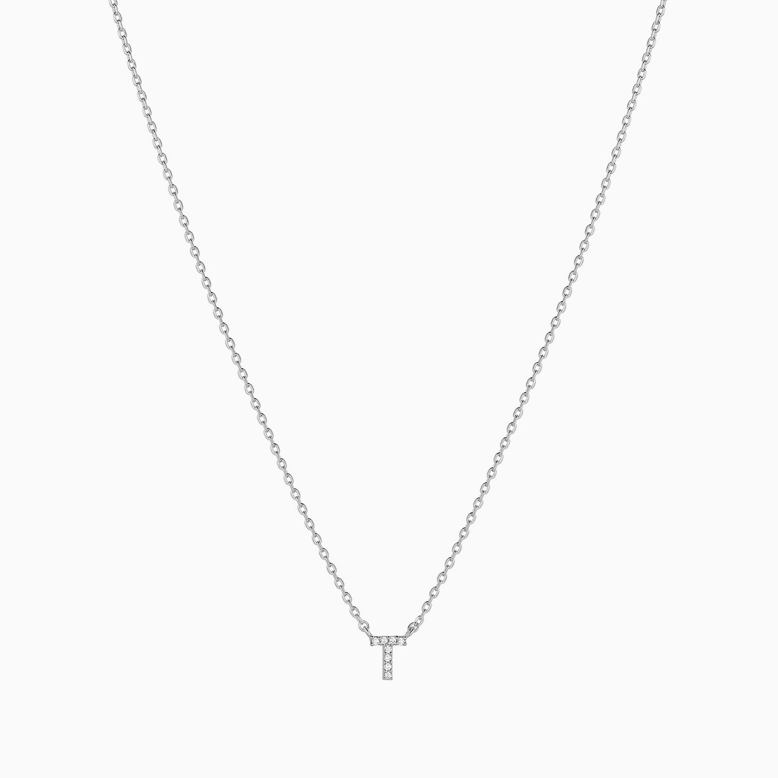 Signature Crystal Initial Necklace 14k Gold Plated Effortless Style