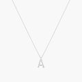 Signature Textured Initial Necklace 14k Gold Plated Everyday Look