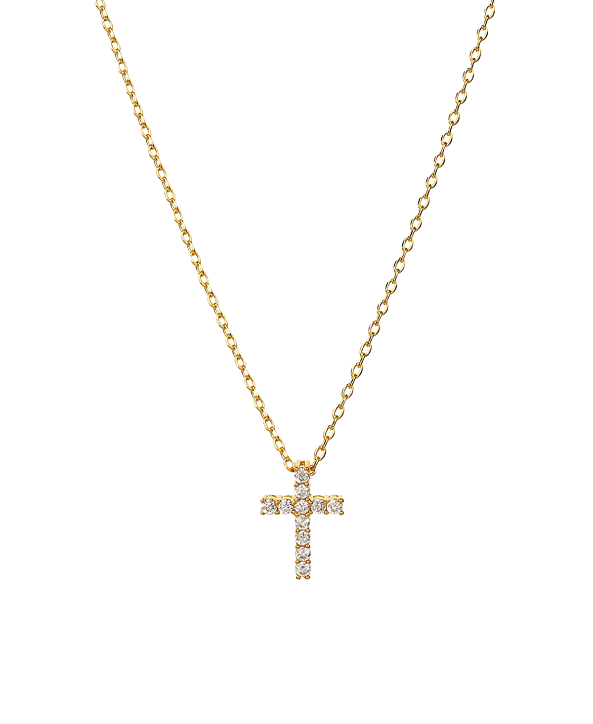 Aveline Crystal Cross Necklace