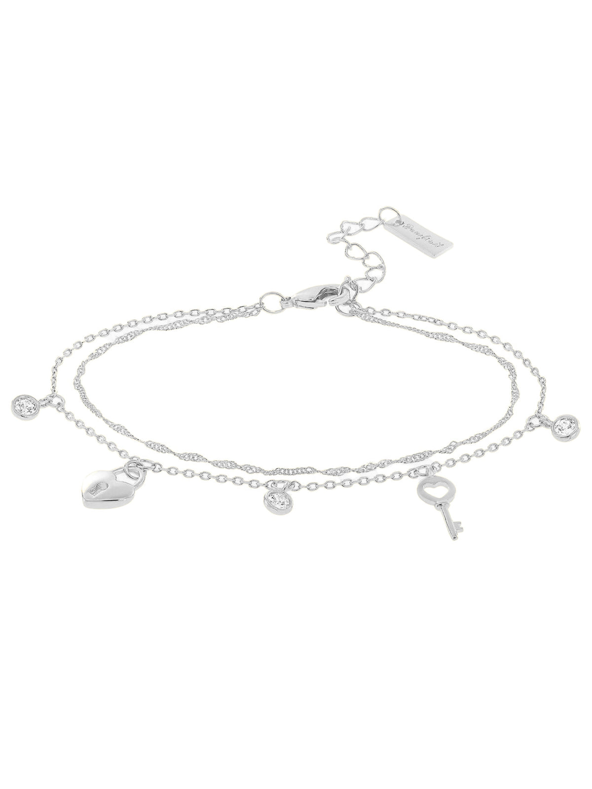 Luna Key and Lock Double Chain Bracelet