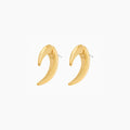 Johanna Textured Jacket Earrings 14k Gold Plated Unique