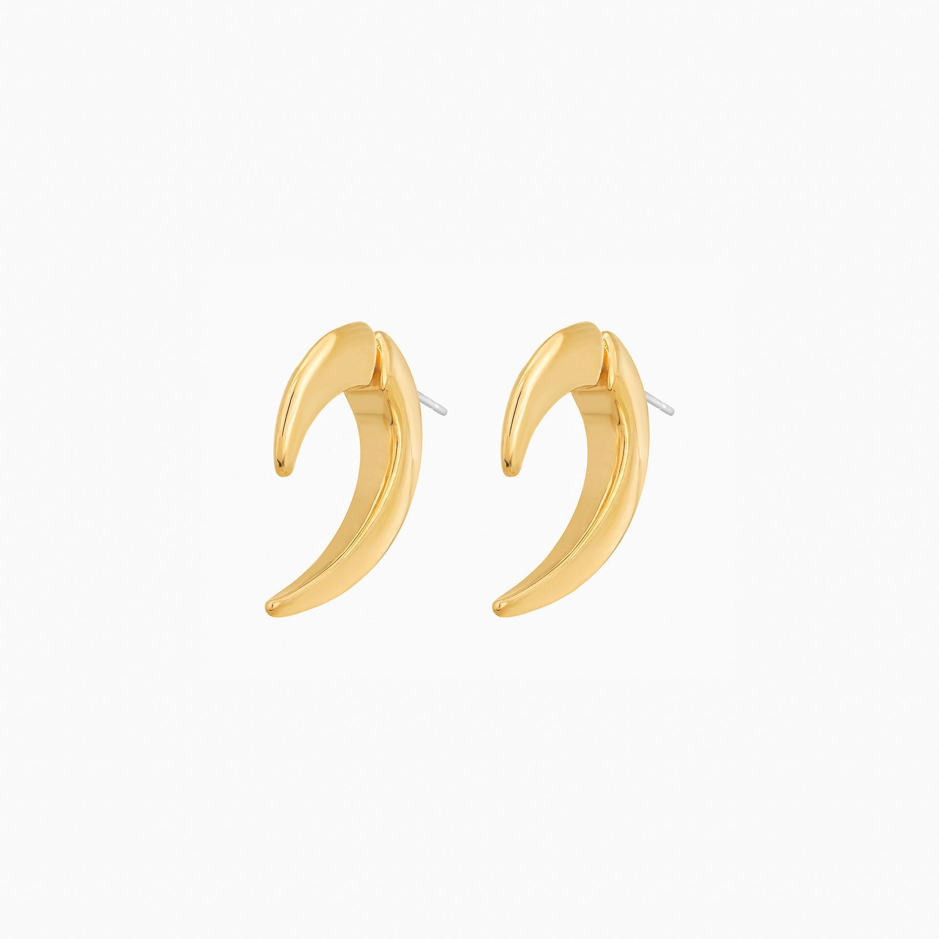 Johanna Textured Jacket Earrings 14k Gold Plated Unique