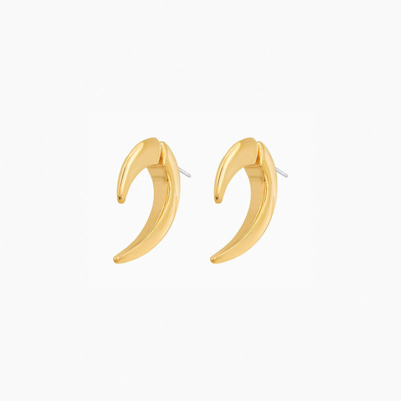 Johanna Textured Jacket Earrings 14k Gold Plated Unique