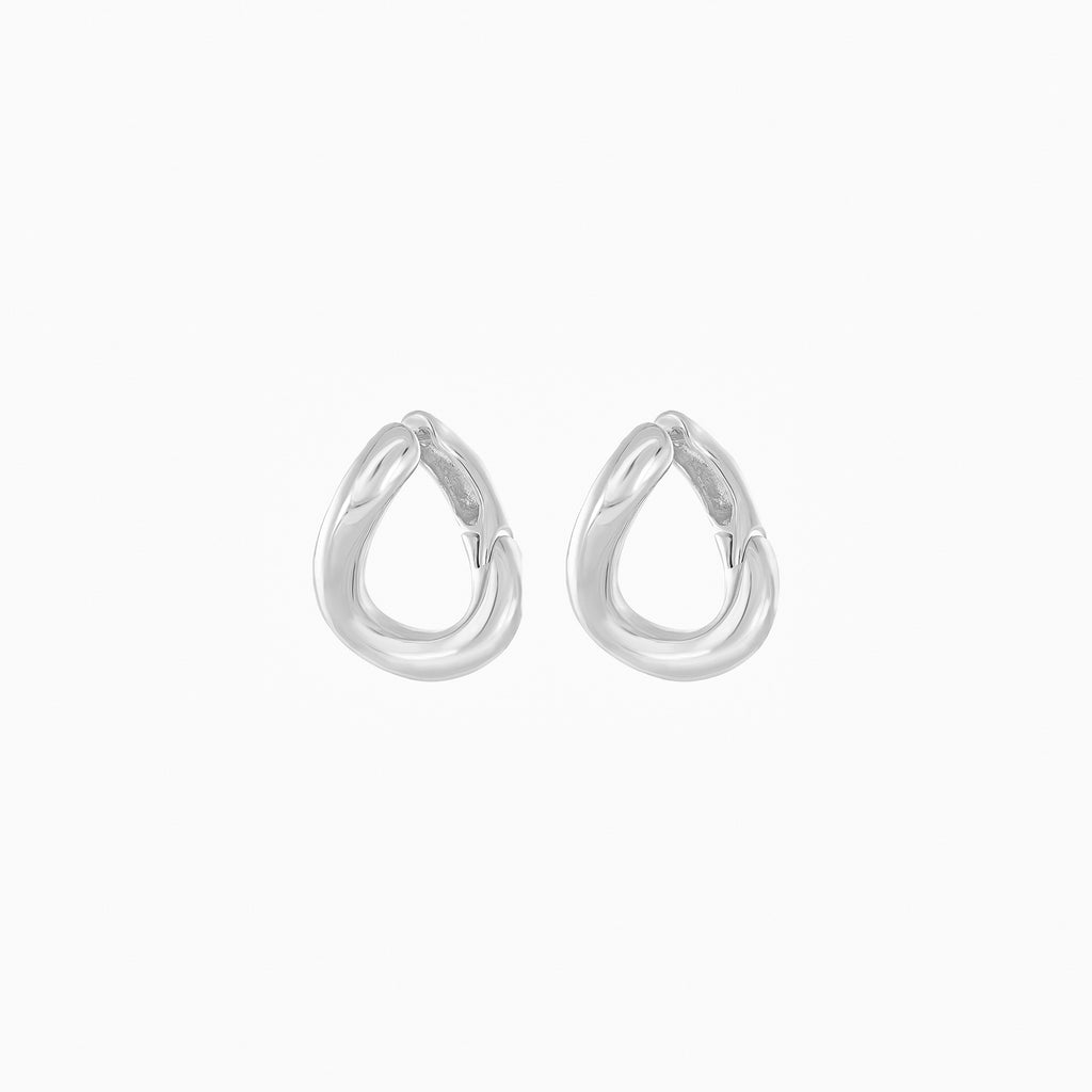 Chase Twisted Oval Link Earrings 14k Gold Plated Everyday Style