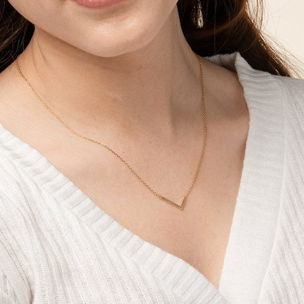 Signature Letter Necklace 14k Gold Plated Minimalist Style