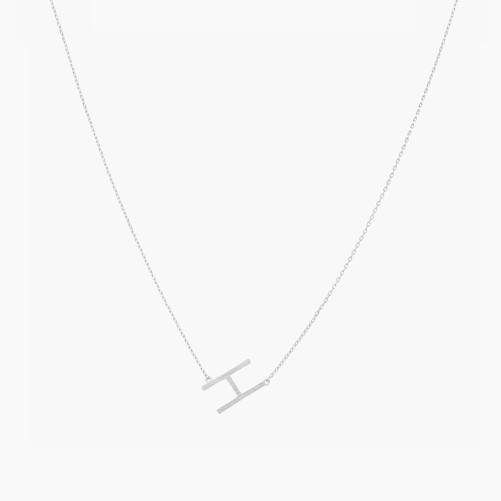 Signature Letter Necklace 14k Gold Plated Minimalist Style