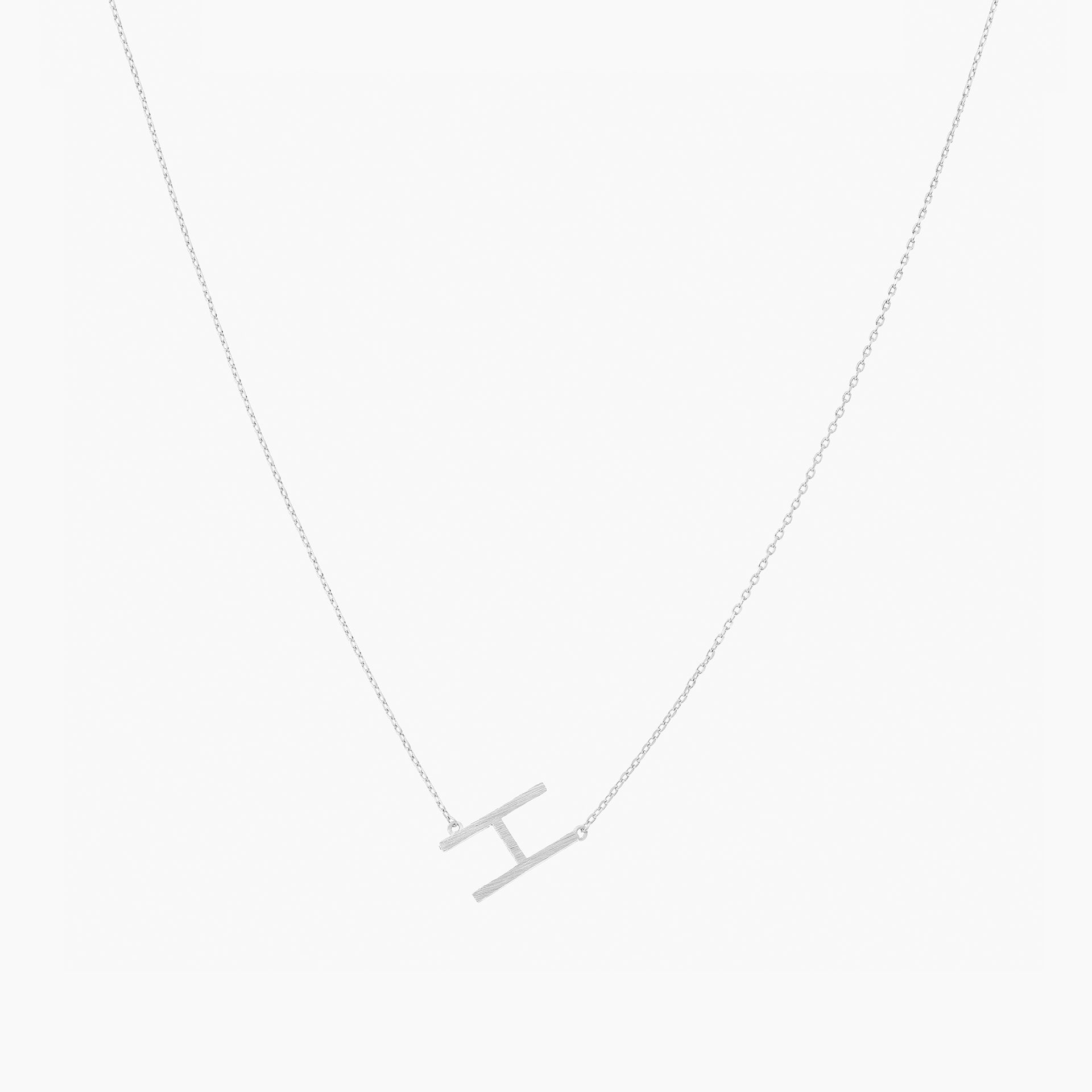 Signature Letter Necklace 14k Gold Plated Minimalist Style