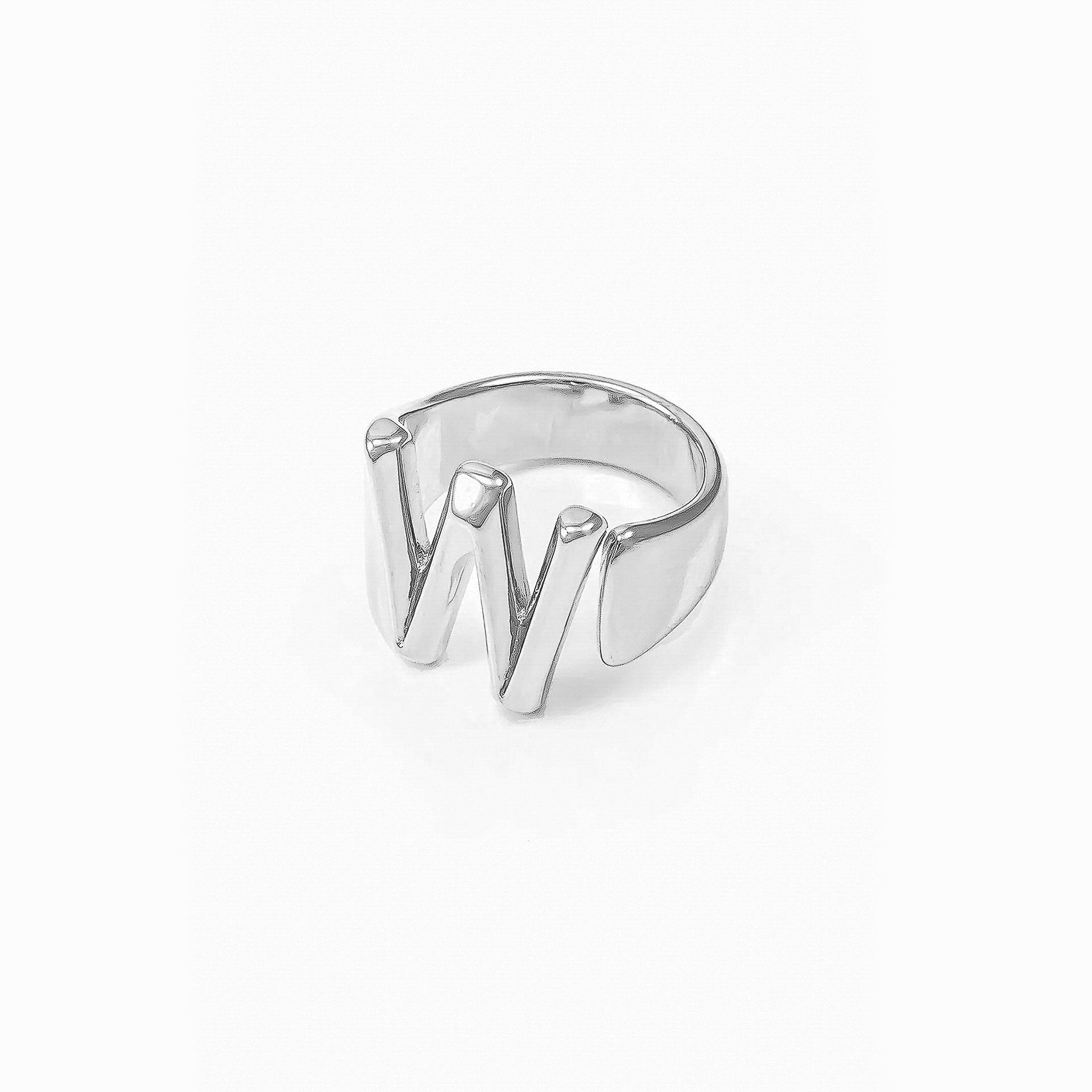Signature Initial Signet Ring 14k Gold Plated Statement Piece