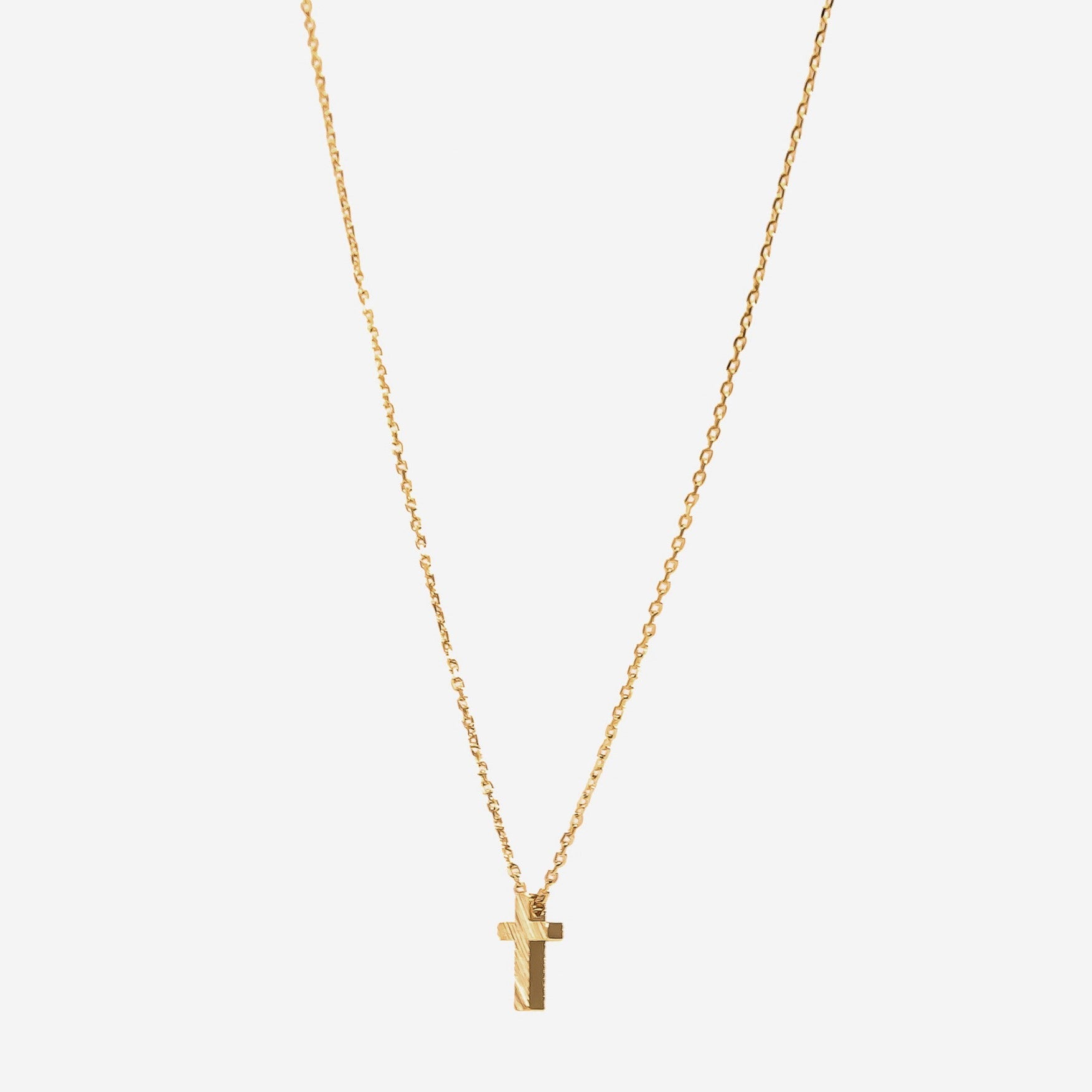 Joy Mini Cross Necklace 14k Gold Plated Minimalist