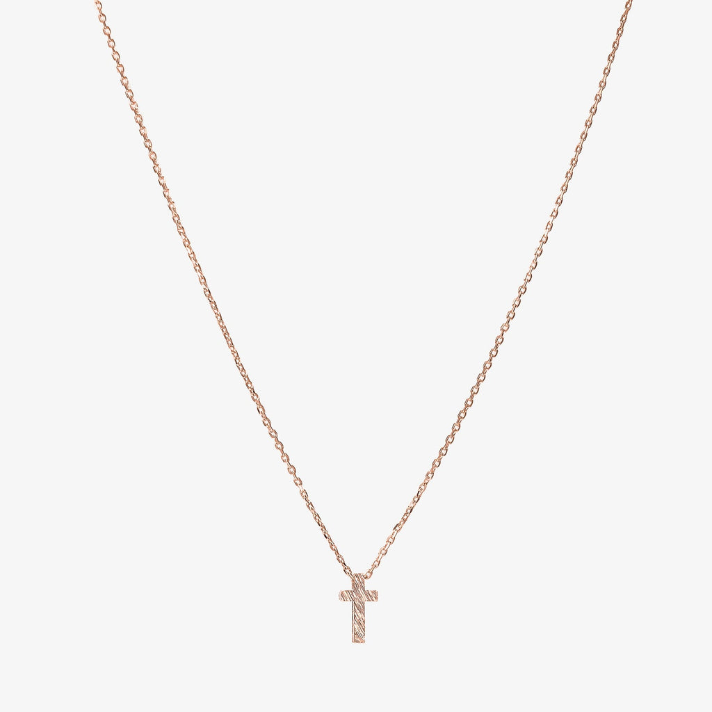 Joy Mini Cross Necklace 14k Gold Plated Minimalist