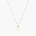 Skylar Mini Double Textured Bar Necklace 14k Gold Plated Daily Style