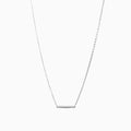 Naomi Single Horizontal Bar Pendant Necklace 14k Gold Plated Minimal