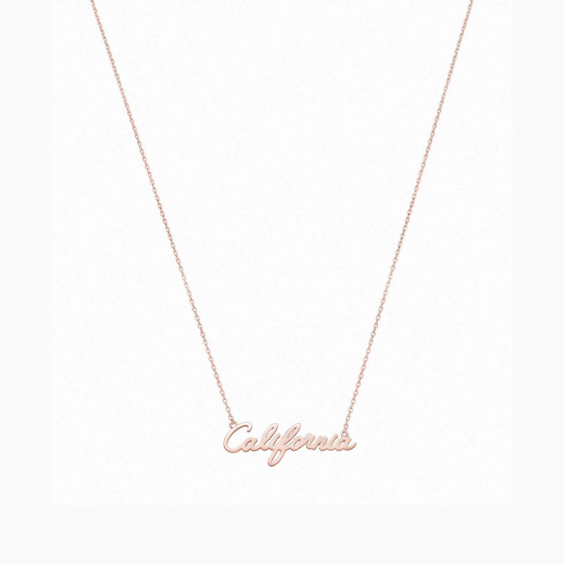 California Letter Necklace 14k Gold Plated Meaningful Piece
