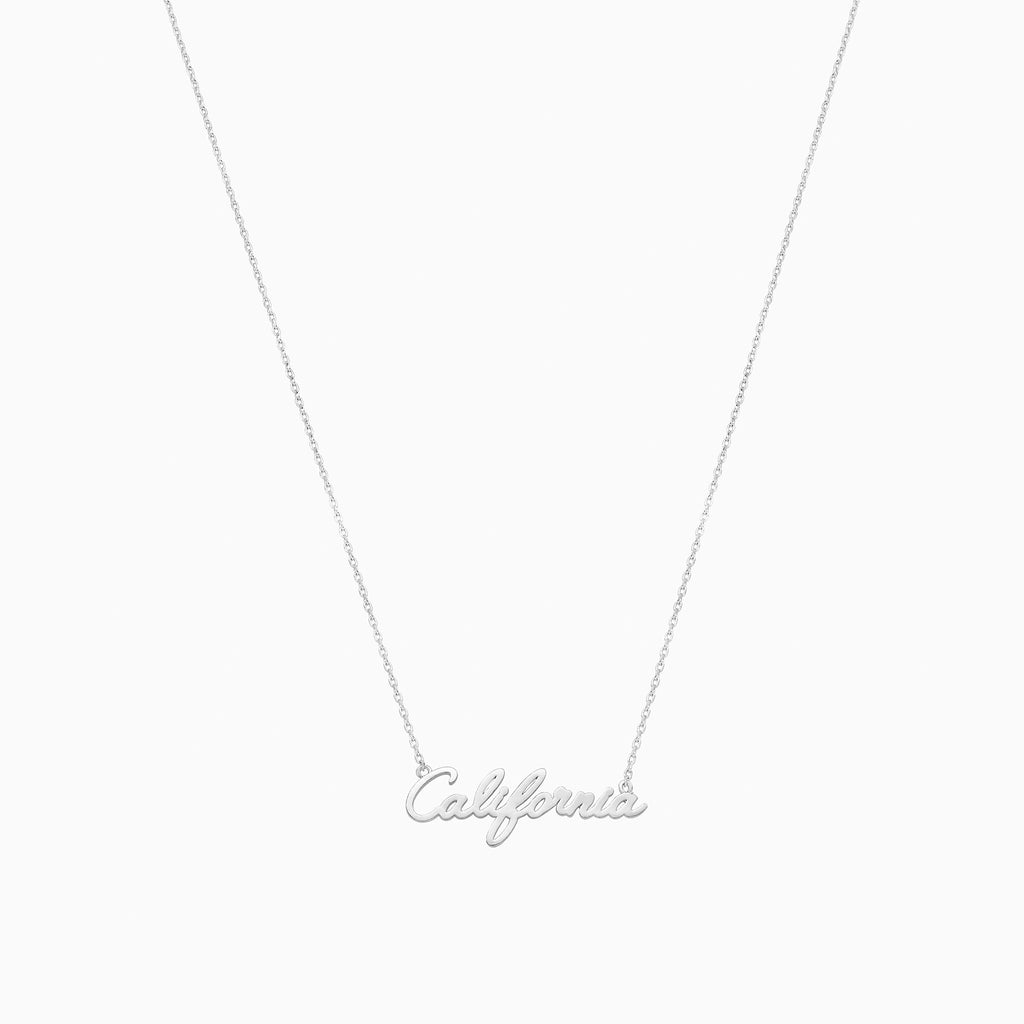 California Letter Necklace 14k Gold Plated Meaningful Piece
