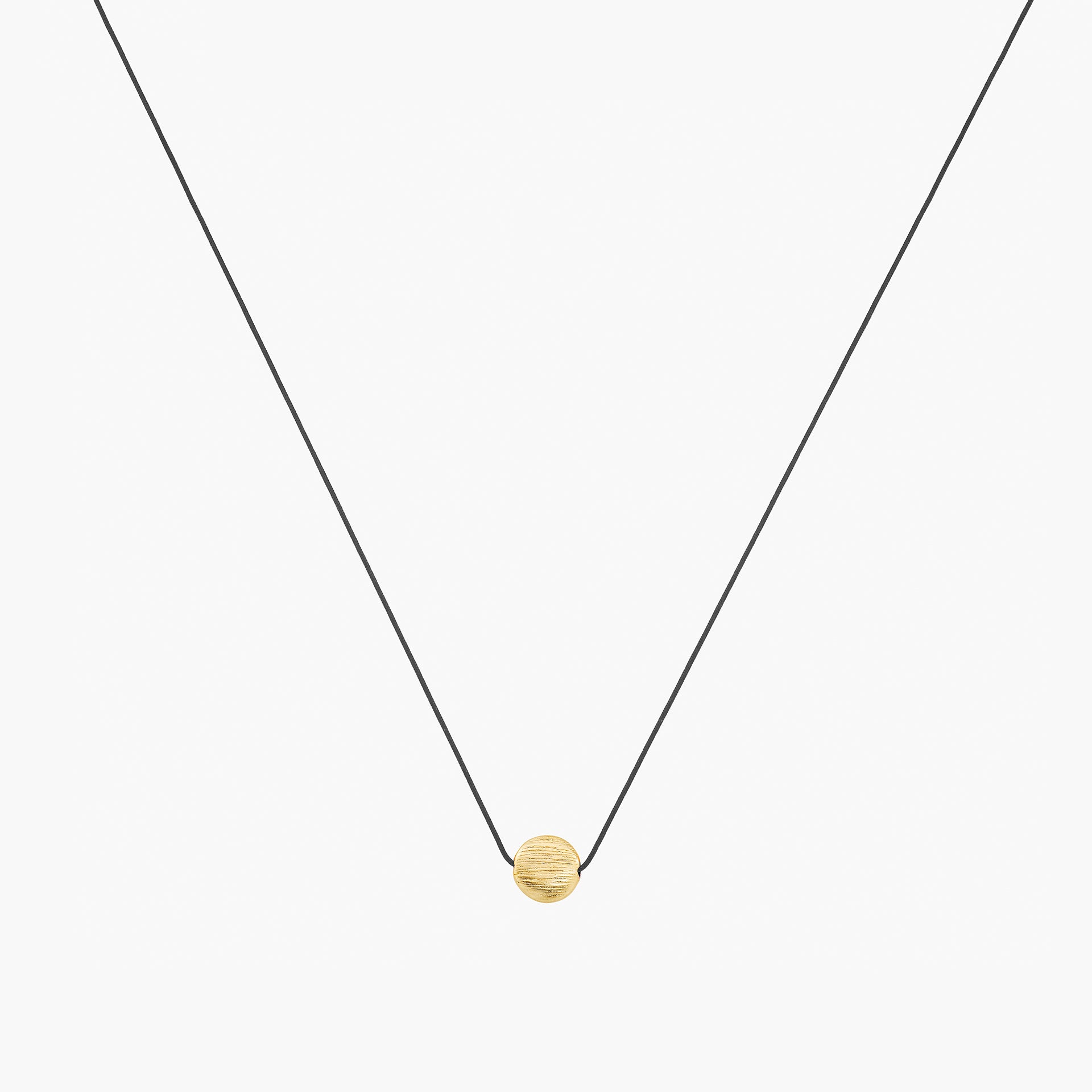 Lana Circular Pendant String Necklace 14k Gold Plated Minimalist Piece
