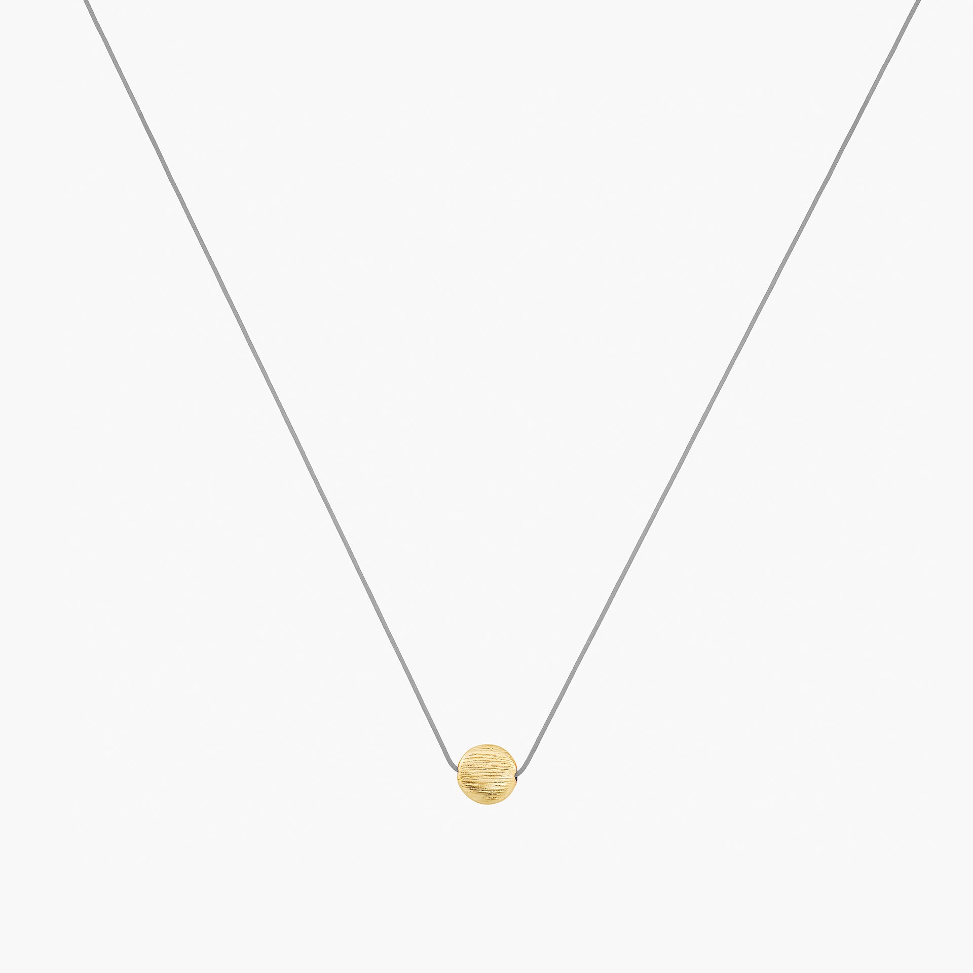 Lana Circular Pendant String Necklace 14k Gold Plated Minimalist Piece