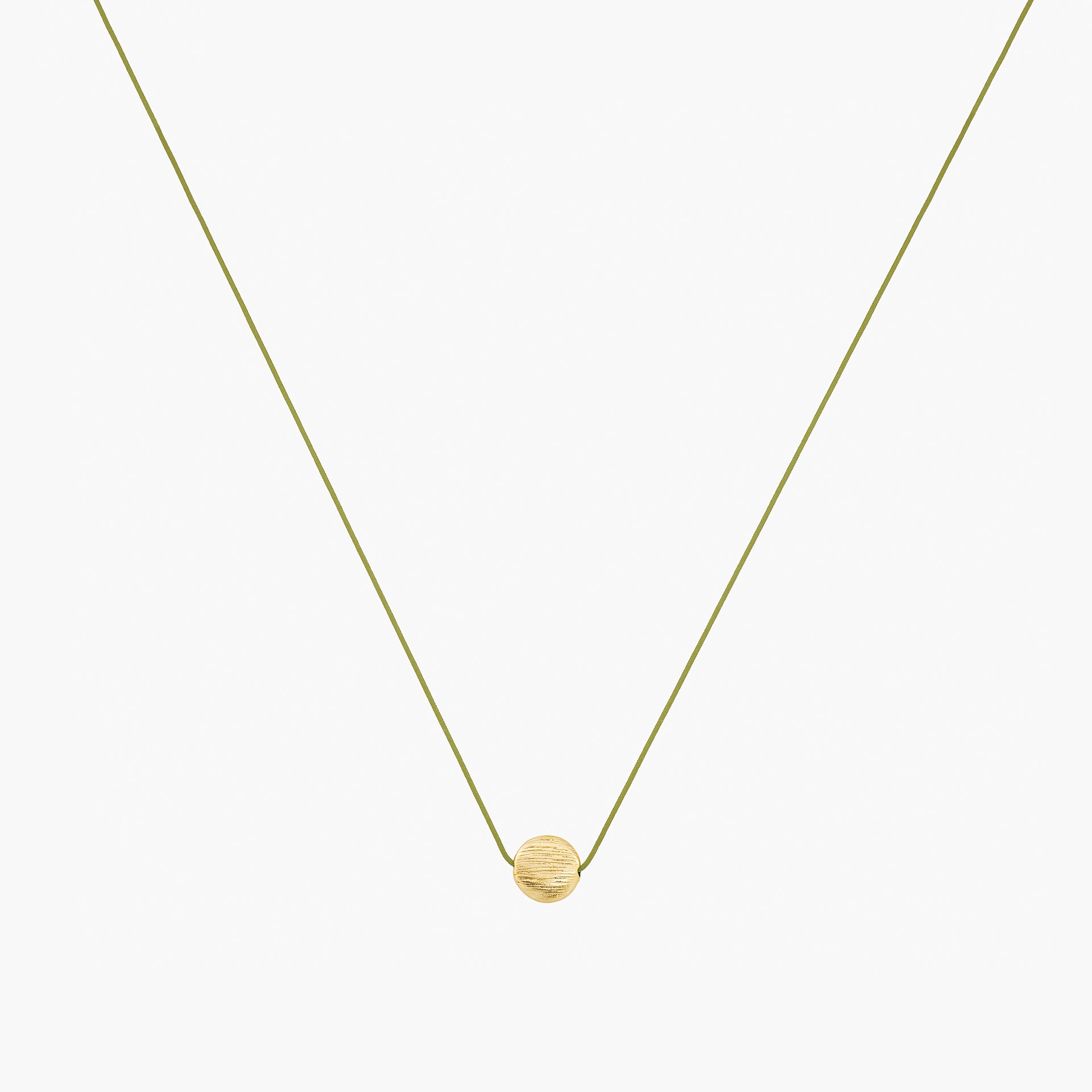 Lana Circular Pendant String Necklace 14k Gold Plated Minimalist Piece