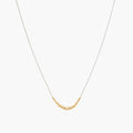Tamara Round Disk Cluster Chain Necklace 14k Gold Plated Modern Style