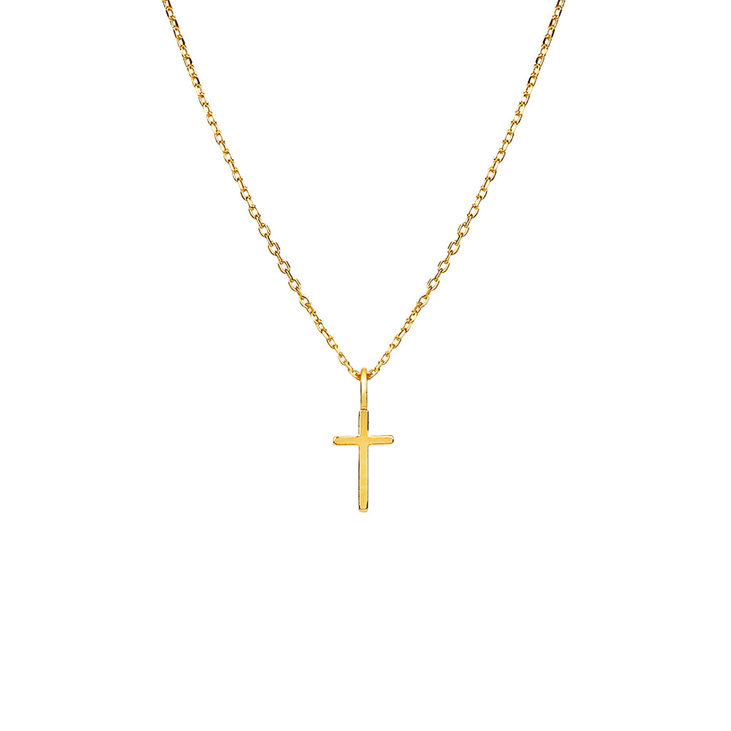 Marielle Mini Cross Necklace 14k Gold Plated Daily Wear