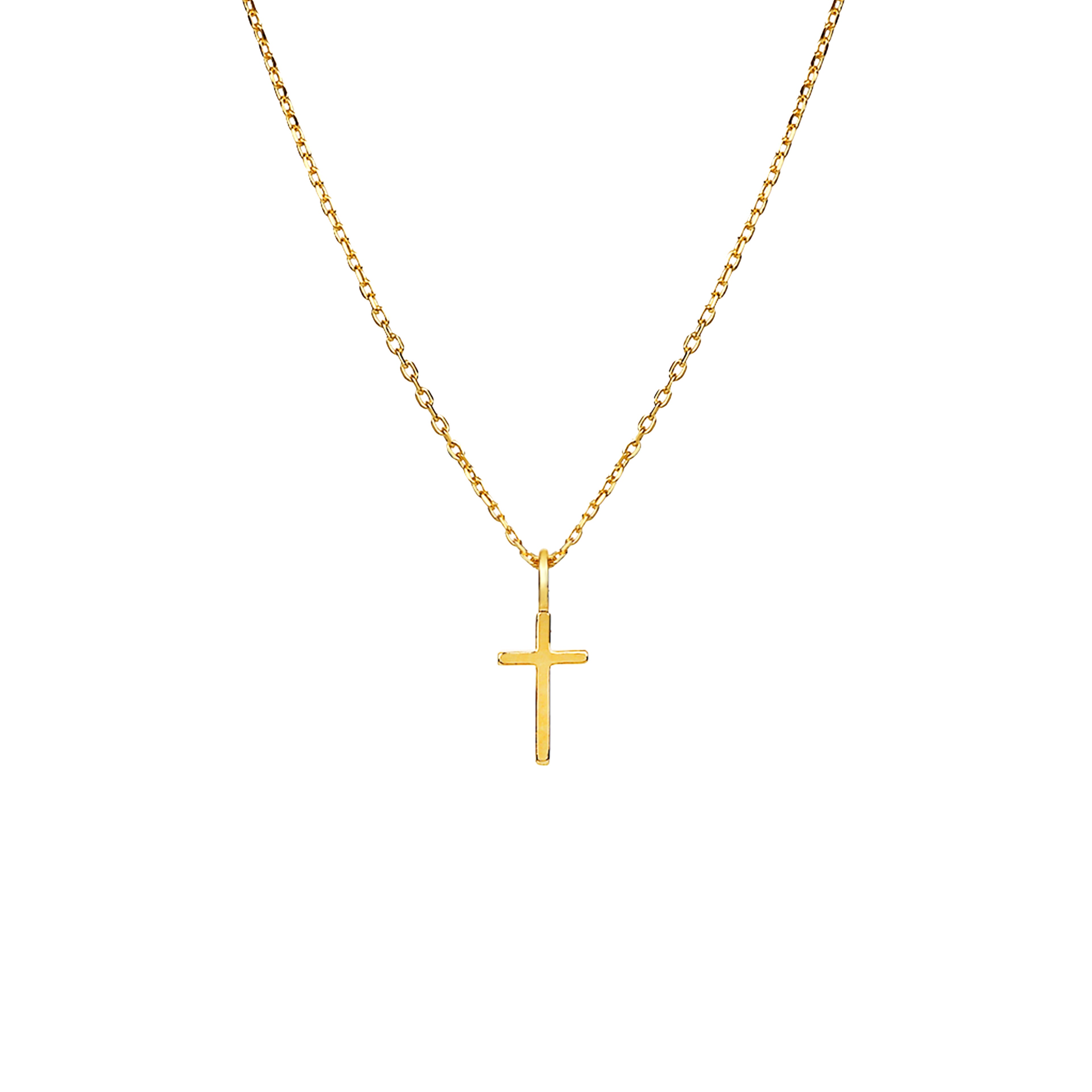 Marielle Mini Cross Necklace 14k Gold Plated Daily Wear