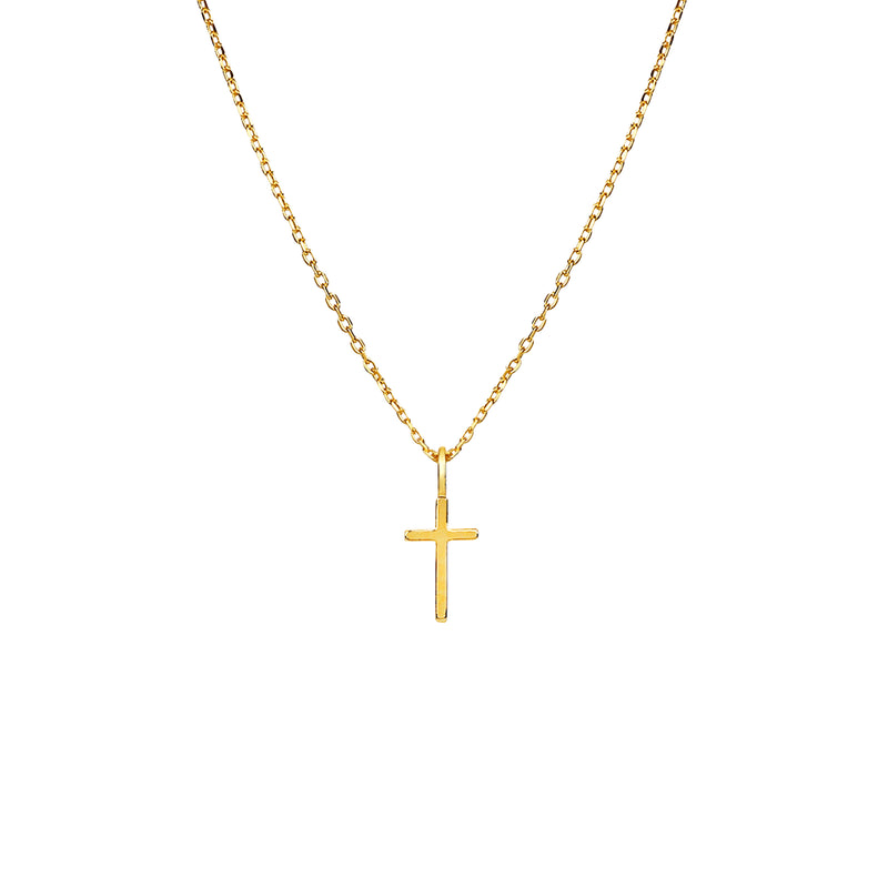 Marielle Mini Cross Necklace 14k Gold Plated Daily Wear