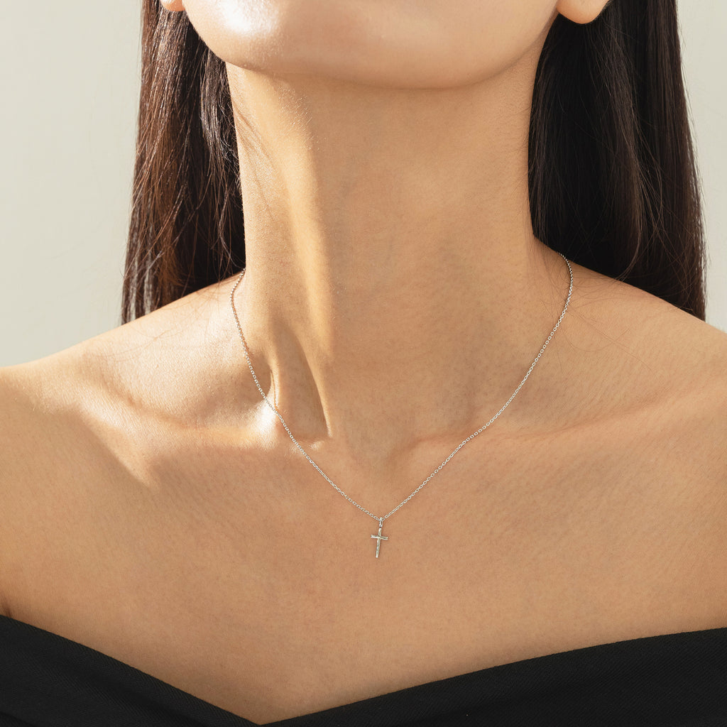 Marielle Mini Cross Necklace 14k Gold Plated Daily Wear