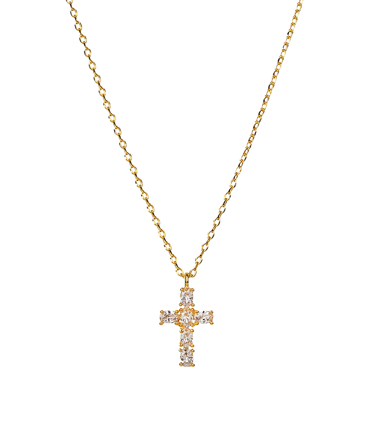 Evelina Crystal Cross Necklace