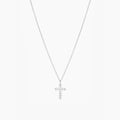 Wena Pointed Crystal Cross Necklace 14k Gold Plated Bold Faith