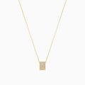 Rosa Round Crystal Pendant Necklace 14k Gold Plated Classic Style