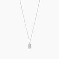 Sol Rectangle Pendant Star Engraved Necklace 14k Gold Plated Daily Wear