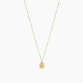 Sol Teardrop Pendant Star Engraved Necklace 14k Gold Plated Daily Wear