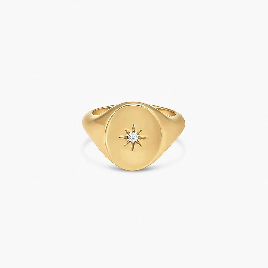 Sol Adjustable Pinky Ring 14k Gold Plated Minimal Style