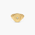 Sol Adjustable Pinky Ring 14k Gold Plated Minimal Style